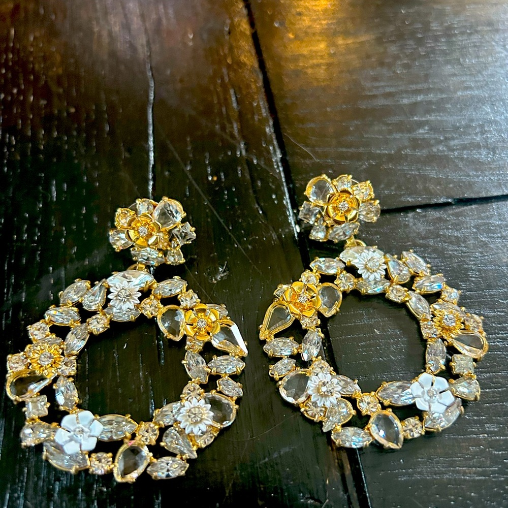 J Crew statement earrings